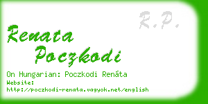 renata poczkodi business card